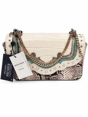 Brahmin Premier Collection Rosa Cloud Dancer Dubois NWT